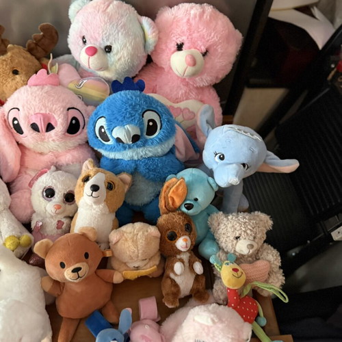 Plush toys used, large collection for kids and collectors