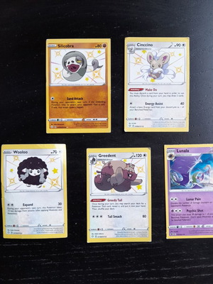 Pokemon cards used, pack of 5
