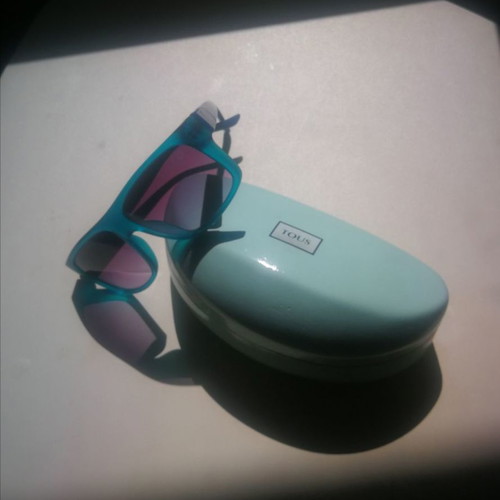 Tous sunglasses used, petrol color