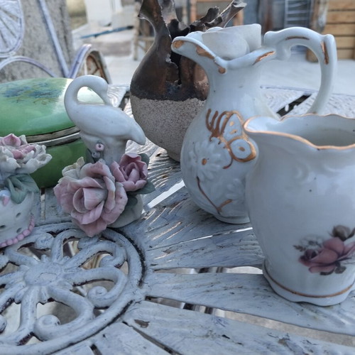 Vintage decorative items and collectibles used, set of 9 pieces