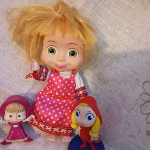 Masha and the Bear used, pack of 5 figures