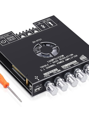 ZK-HT21 Bluetooth 2.1 Channel Audio Amplifier Module 160W×2 + 220W Subwoofer