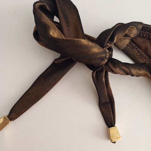 Luna women's bikini used, size L, brown and gold
