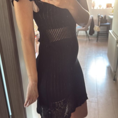 Minkpink knitted dress like new, black, size S