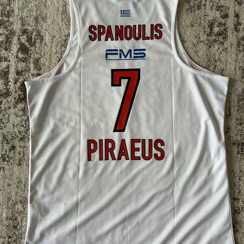 Boutique jersey Vasilis Spanoulis #7 Olympiacos BC 2018-19 season