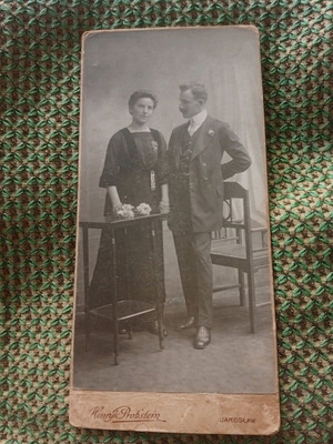 Rare Belle Époque 1912 cabinet card photograph used