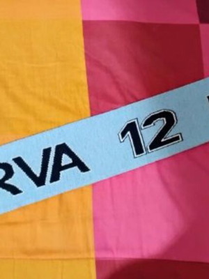 Curva Nord Lazio scarf double acrylic with long fringes