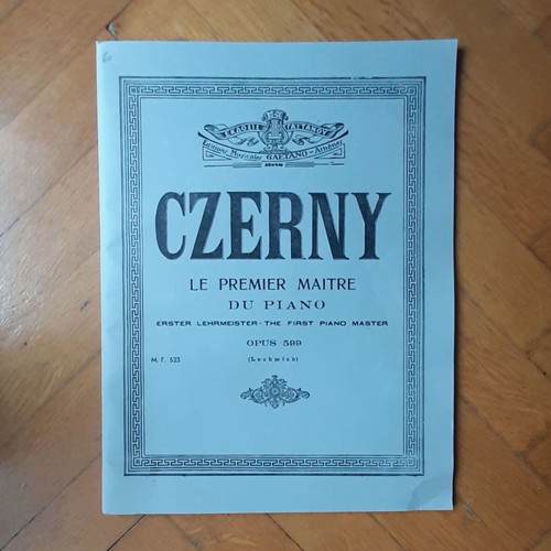 Czerny Le Premier Maitre Du Piano Opus 599 book used