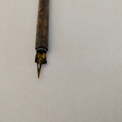 Wooden dip pen used, length 19cm