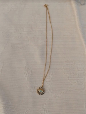Necklace used, gold-colored