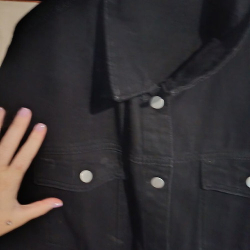 Black denim jacket, plus size