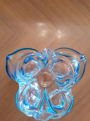Vintage Murano Art Glass Butterfly Bowls set of 2, mint condition