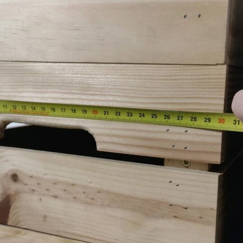 Wooden pine crates like new, pack of 5 pieces