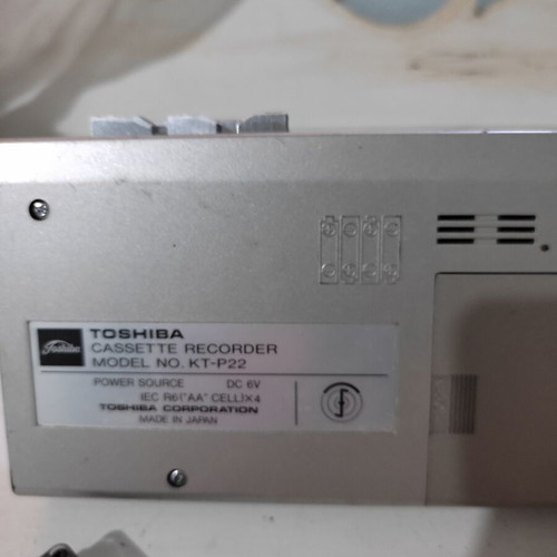 Toshiba KT-P22 vintage cassette player used, needs repair