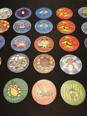 Pokémon tazos pack of 25 pieces used