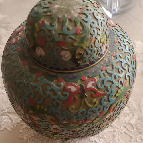 Vintage Chinese handmade cloisonne ware like new