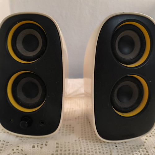 Ηχεία υπολογιστή Philips SPA2210 2.0, λευκό/κίτρινο