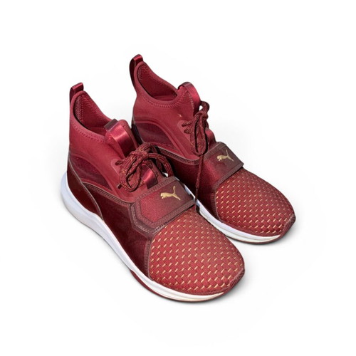 Puma sneakers like new, burgundy, size 39, sporty style
