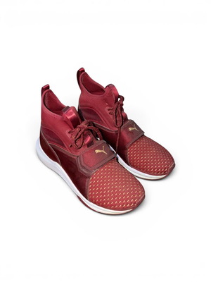 Puma sneakers like new, burgundy, size 39, sporty style