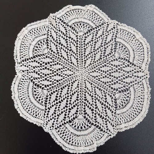 Cretan handmade doily, vintage
