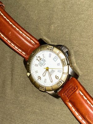 Vintage Camel Active Swiss Made 100M watch stainless steel