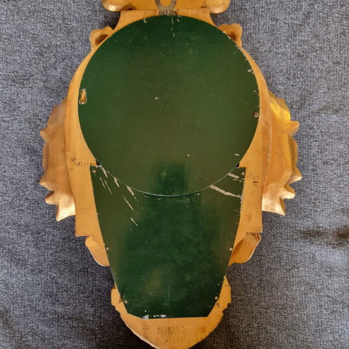 Swedish Wooden Replica Rokoko Wall Clock used