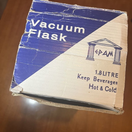 Vintage Vacuum Flask VB-4500PS 1.8L Hot & Cold with 2 Cups New