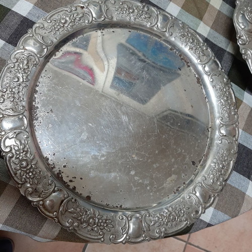 Antique serving trays used, set of 3
