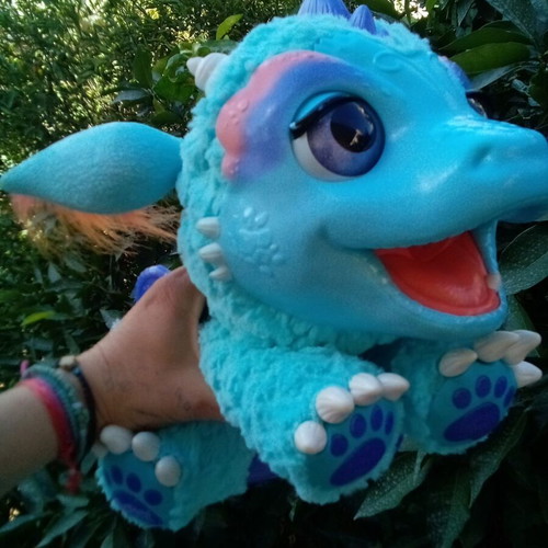 Furreal dragon used that blows real smoke