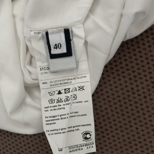 Dolce & Gabbana T-shirt used, size S 36 8, white