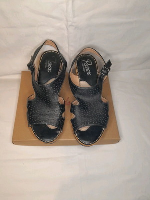 Leather anatomical sandals Parex used, size 38, black