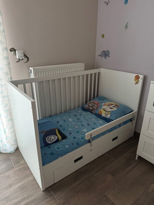 IKEA STUVA baby and toddler bed with mattress