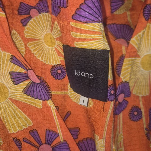 Silk dress M 38 10 like new, orange, Anna Riska