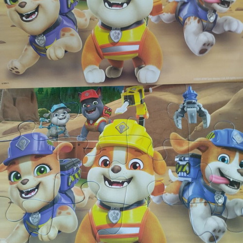 Double Preschool Puzzle 3+ used by Ravensburger with posters