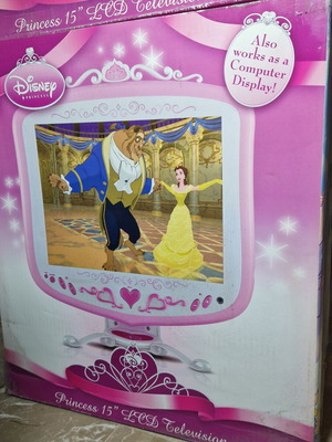 Princess Disney LCD τηλεόραση retro καινούργιο, συλλεκτική αυθεντική