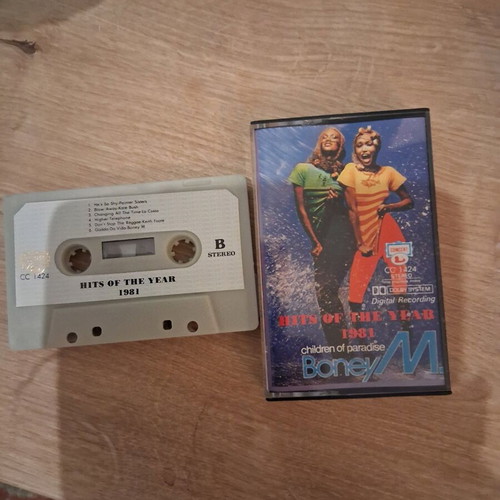 Boney M. Hits of the Year 1981 cassette used, disco/pop