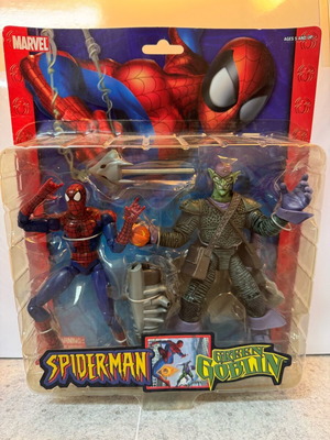 Marvel Toy Biz Spider-Man vs Green Goblin (2004) new, action figure set