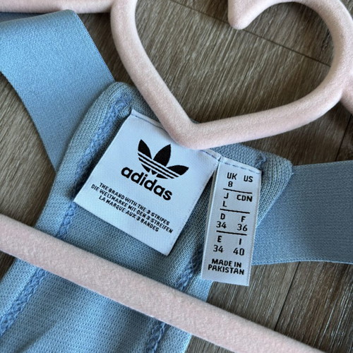 Adidas Originals Adicolor Classics racerback dress sky blue size S