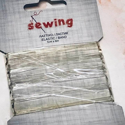 Sewing elastic transparent new 1 cm x 6 meters
