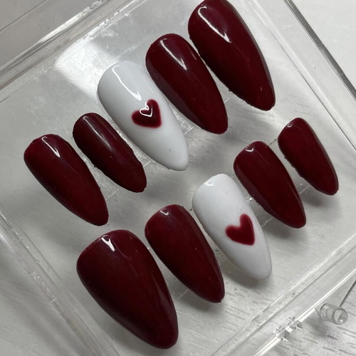 Handmade press on nails set of 10, new