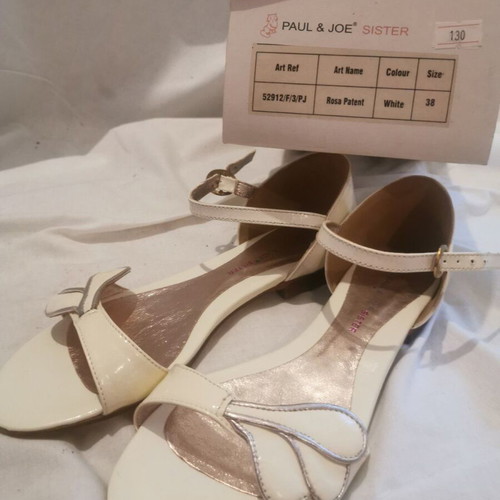 Women's sandals used, size 38, white