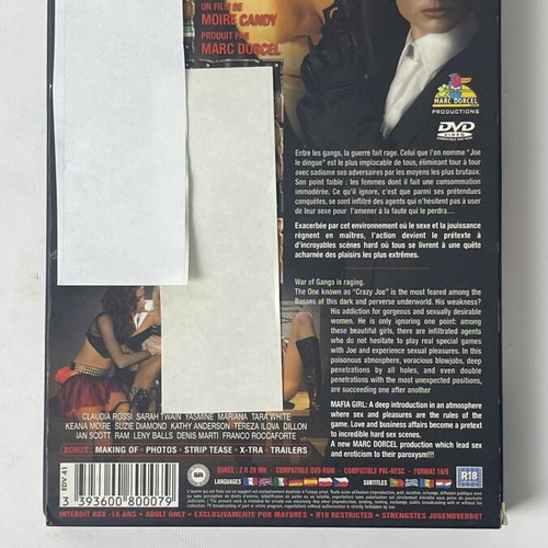 Mafia Girl DVD used, Marc Dorcel Prestige adult collector edition