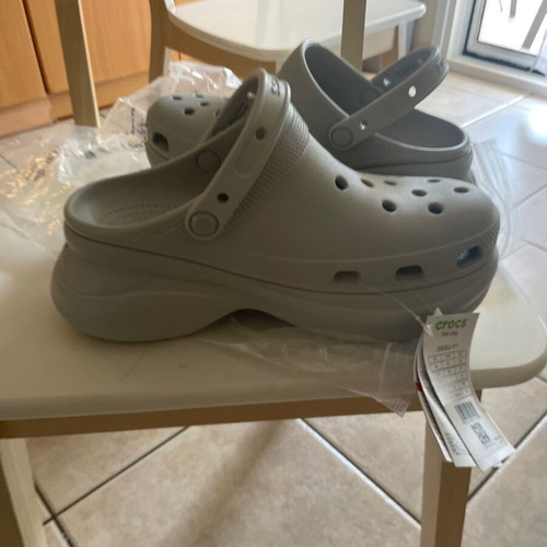 Crocs clogs, grey, size 40, new with tags