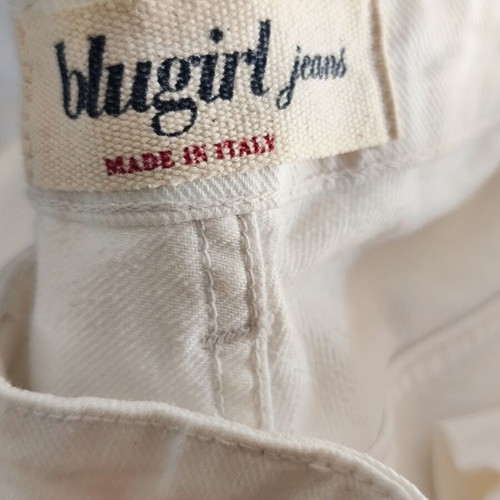 Blugirl Jean flare pants like new with gold details