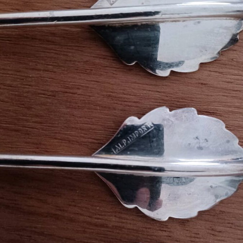 Silver drink stirrers used, pack of 6, vintage