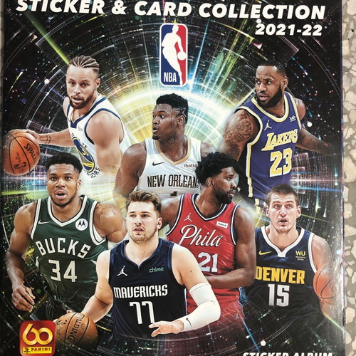 Panini NBA 2021-2022 album new with 6 stickers and card holder