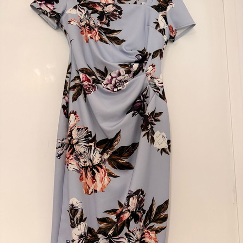 Elegant dress like new, multicolor turquoise, size M