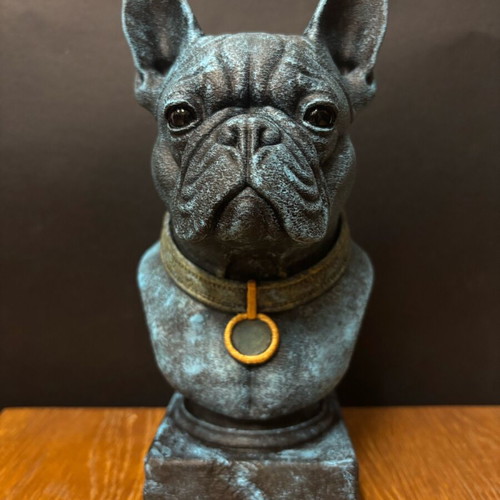 French Bulldog statue new, medium size 16 cm, hand painted