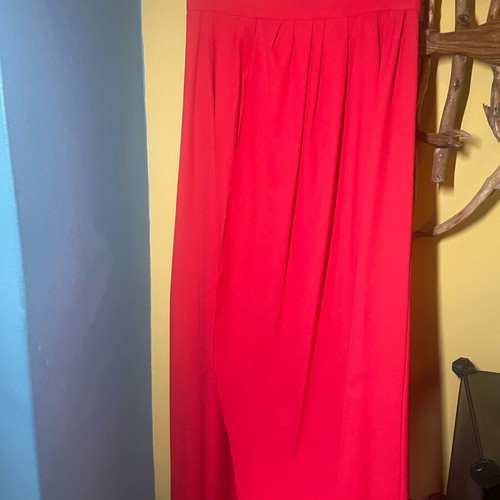 Long red skirt like new, size M/L