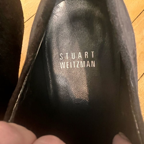 Stuart Weitzman suede boots size 37 like new gray